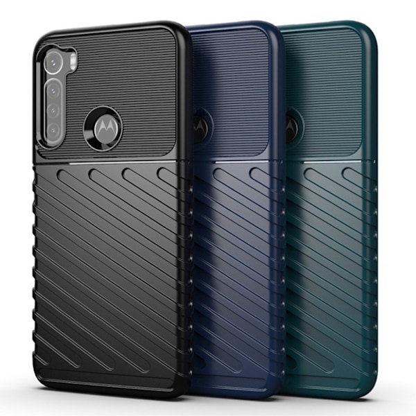 Thunder Motorola One Fusion Plus Etui - Blå Blue
