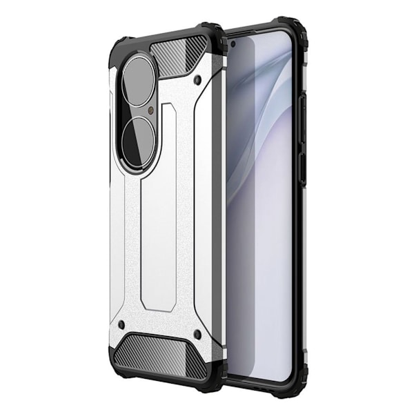 Armour Guard Etui Huawei P50 Pro - Sølv Silver grey