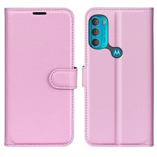Classic Motorola Moto G71 5G Flippetui - Rosa Pink