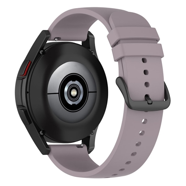 20 mm universellt enkelt klockarmband - Svart Spänne / Lila Lila