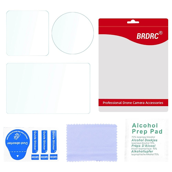 BRDRC DJI Osmo Action 3 tempered glass screen protector Transparent