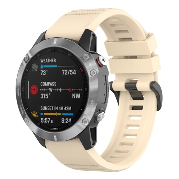 Garmin Epix / Fenix 7 silikone-urrem - Beige Brown