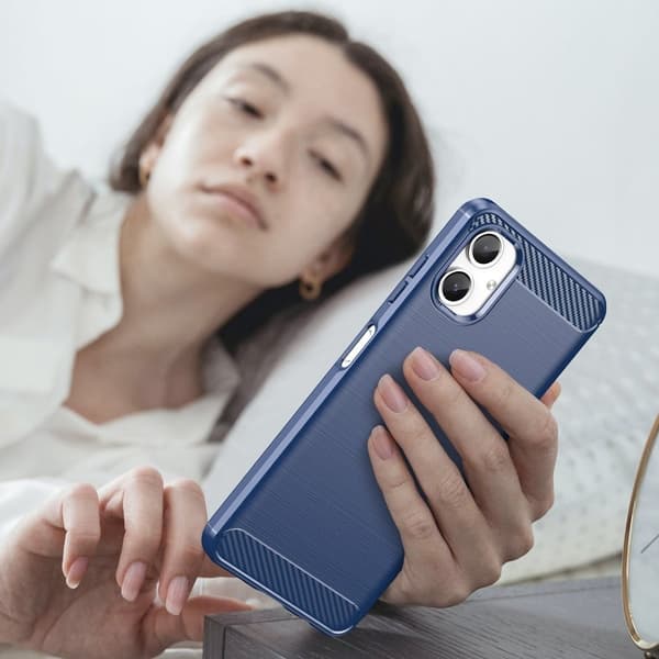 Carbon Flex Samsung Galaxy A06 kotelot - Sininen Blue