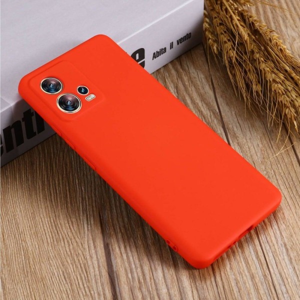 Matte Liquid silikone cover til Motorola Edge 30 Fusion / Motorola Moto S30 Pro - Rød Red