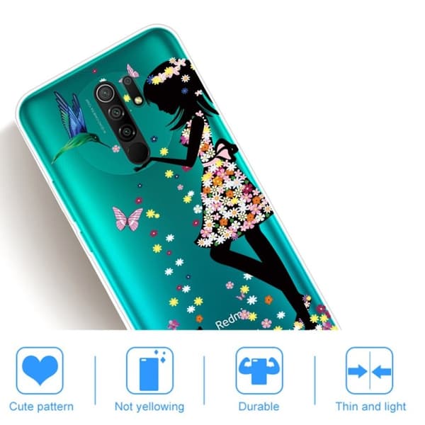 Deco Xiaomi Redmi 9 skal - Vacker Flicka multifärg
