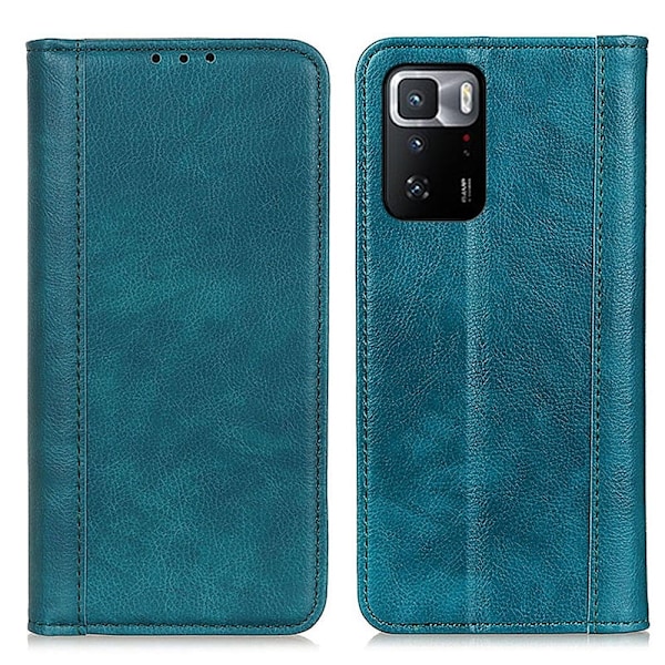 Aito nahkakotelo magneettisuljuksella Xiaomi Poco X3 GT - Vihreä Green