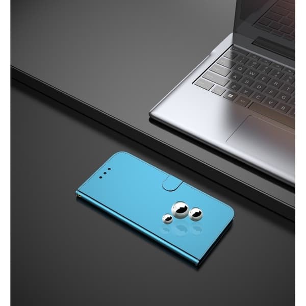 Mirror Samsung Galaxy A72 5G flip case - Sininen Blue