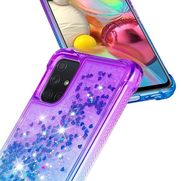 Princess Samsung Galaxy A71 deksel - Lilla / Mørke blå Purple