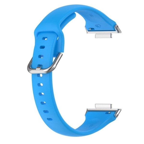 Simple silicone watch strap for Huawei Watch Fit 2 - Blue Blå