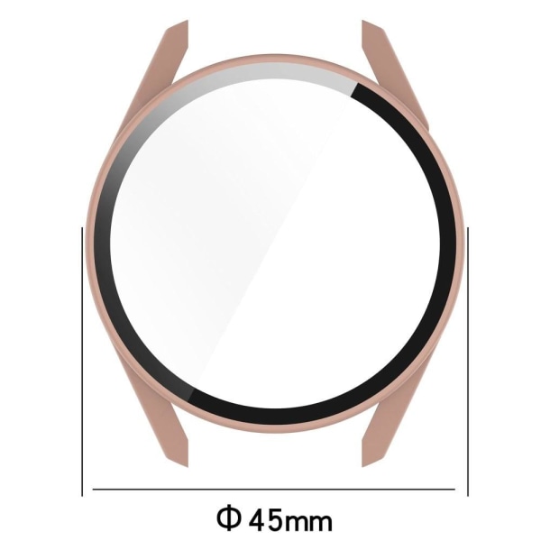 Huawei Watch GT 3 (42mm) TPU kehys + karkaistu lasi näytönsuoja - Ivory Beige