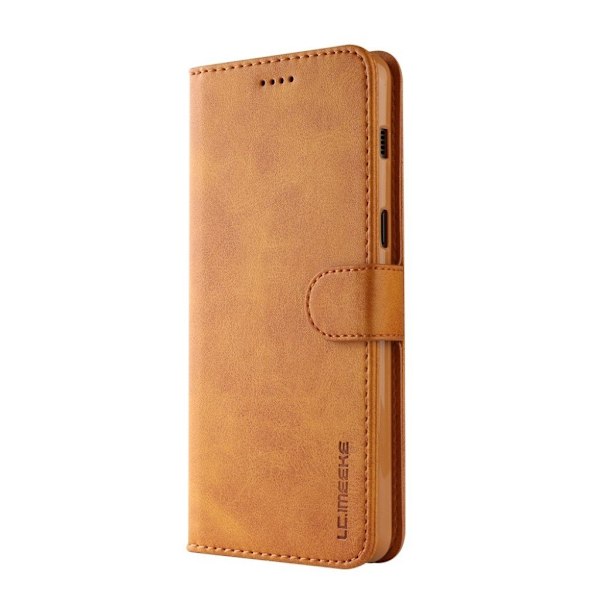 LC.Imeeke läder Samsung Galaxy A8 (2018) fodral - Brun Brun