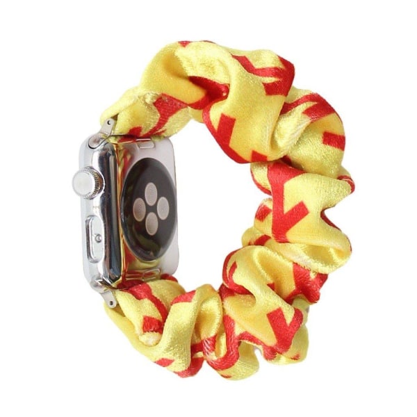 Apple Watch Series 6 / 5 44mm elinvoimainen hiusnauha - Punainen Nuoli Keltaisella Taustalla Yellow