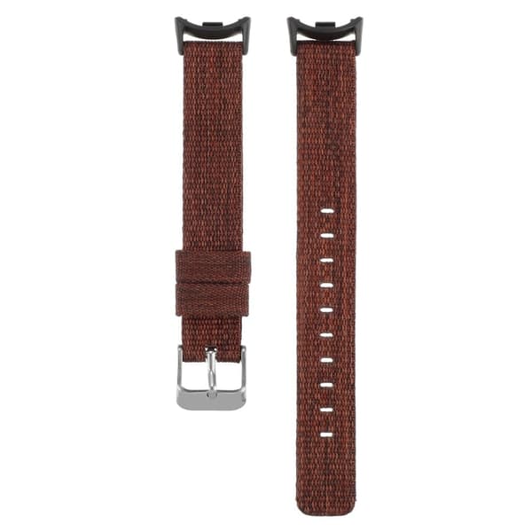 Xiaomi Smart Band 8 Nylon Watch Strap Justerbar håndledsrem udskiftning - Mørkebrun Brown