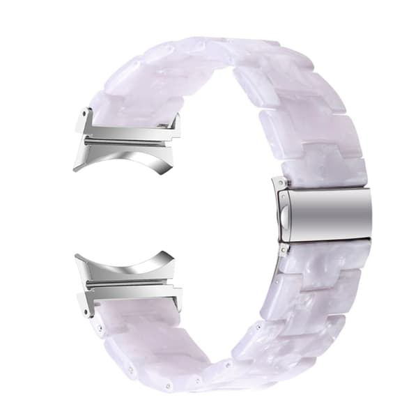 Cool urrem i resin-stil til Samsung Galaxy Watch 4 - Hvid White