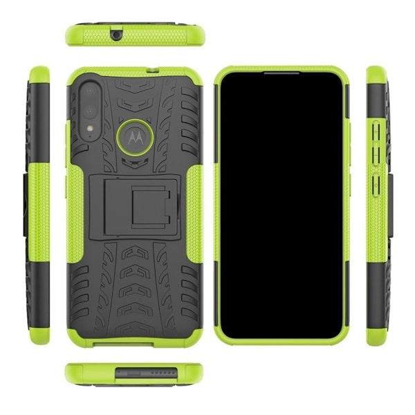 Offroad Motorola Moto E6 Plus etui - Grønn Green