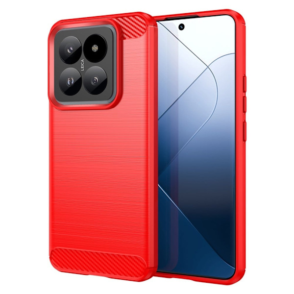 Carbon Flex Xiaomi 14 Pro deksel - Rød Red