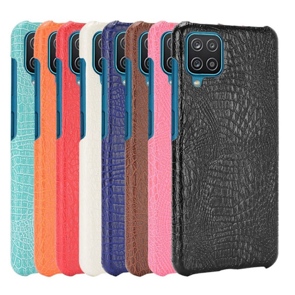 Croco etui - Samsung Galaxy M12 / A12 5G - sort Black