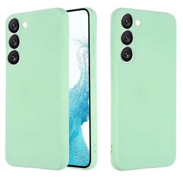 Matt Samsung Galaxy S23 skal av flytande silikon - Grön Grön