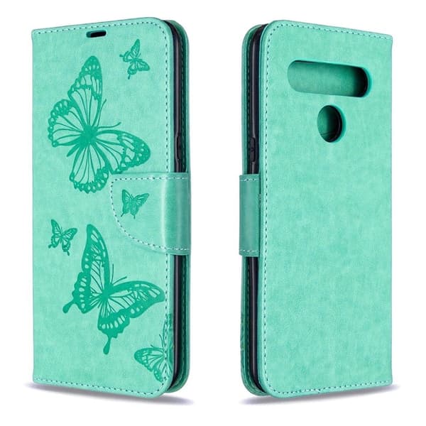 Butterfly LG K61 skinnveske - Grønn Green