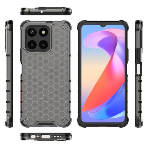 Bofink Honeycomb Honor X6a Etui - Svart Black