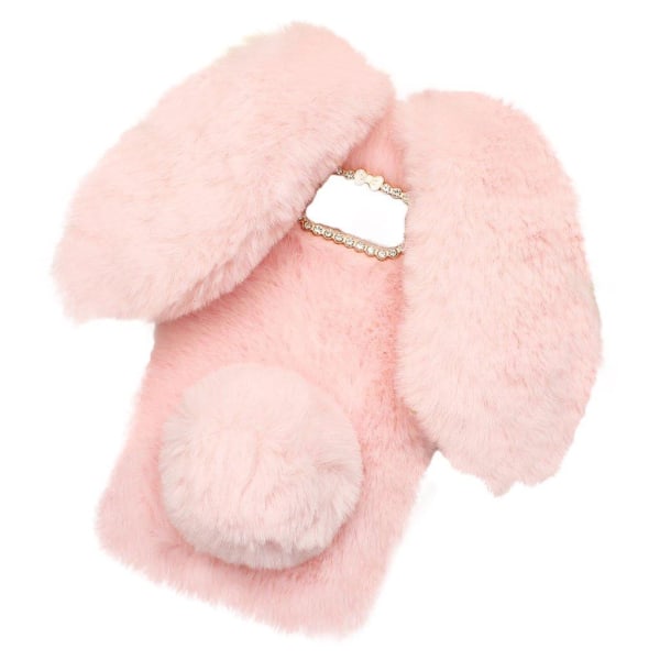 Fluffy Rabbit Samsung Galaxy S10 Plus skal - Rosa Rosa