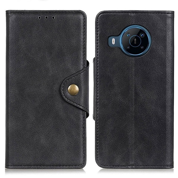 Alpha Motorola Moto E30 læder flip etui - Sort Black