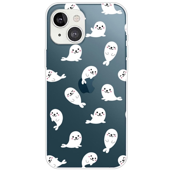 Deco iPhone 14 Plus deksel - Delfin White
