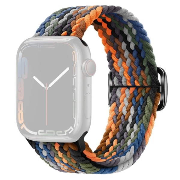 Apple Watch Series 8 (41mm) joustava, kudottu ranneke - Naamiointi Monivärinen Multicolor