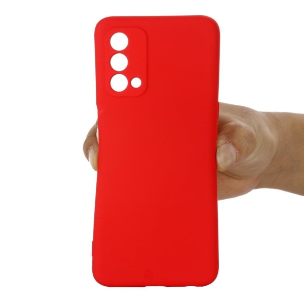 Matte Liquid Silikoni Suojakuori For OnePlus Nord N200 5G - Puna Red