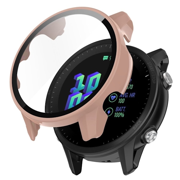 Garmin Forerunner 955 skyddsfodral med härdat glas - Sakura Rosa Rosa