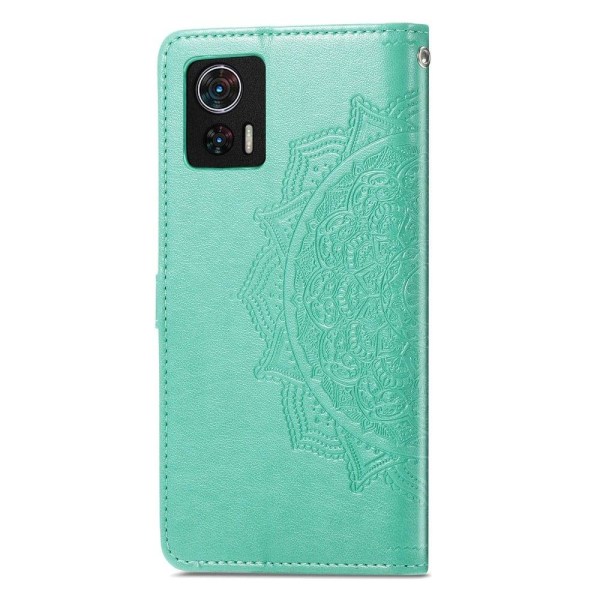 Mandala Motorola Edge 30 Neo Läppäkotelo - Vihreä Green
