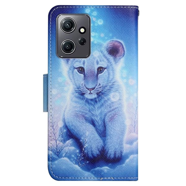 Wonderland Xiaomi Redmi Note 12 Flip Etui - Starry Kat Blue