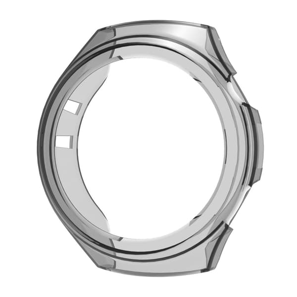 Huawei Watch 4 Pro Iskunkestävä TPU-kellokotelo - Läpinäkyvä Musta Black