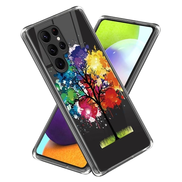 Deco Samsung Galaxy S24 cover - Farverigt Træ Multicolor