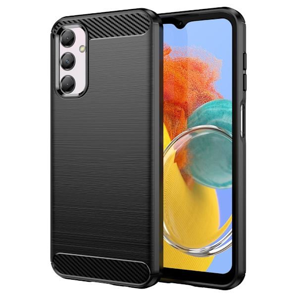 Carbon Flex Etui Samsung Galaxy M14 - Sort Black