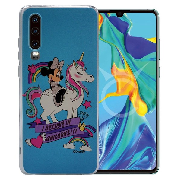 Minnie Mouse #35 Disney-omslag för Huawei P30 - Blå Blå