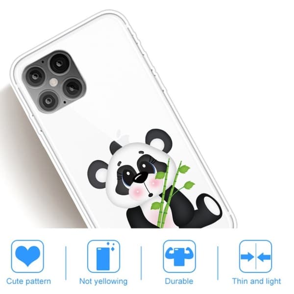 Deco iPhone 12 Pro Max Etui - Panda Eating Bambus White