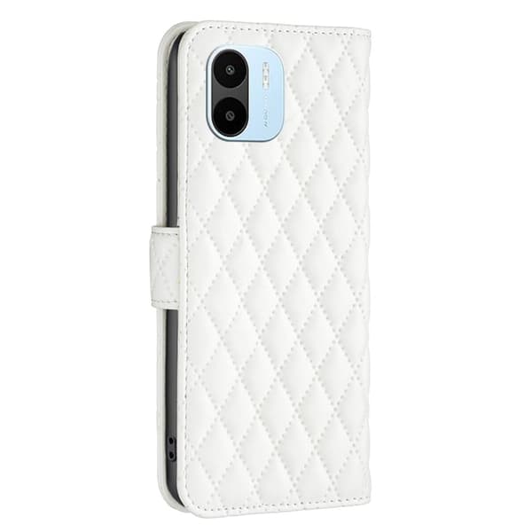 Rombemønster, matt flip-deksel for Xiaomi Redmi A1 - Hvit White
