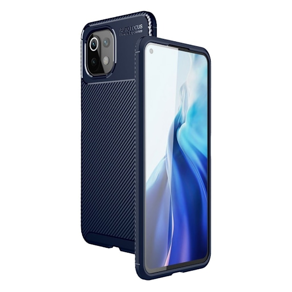 Carbon Shield Xiaomi Mi 11 Lite cover - Blå Blue