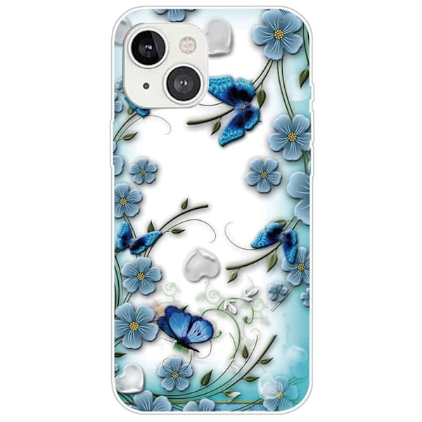 Deco iPhone 14 Plus kotelot - Koirat Tarra Blue