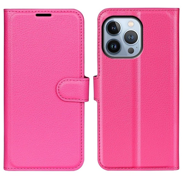 Classic iPhone 14 Pro Max flip etui - Rose Pink
