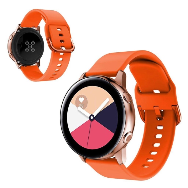 22mm Universal simple silicone watch band - Orange Orange