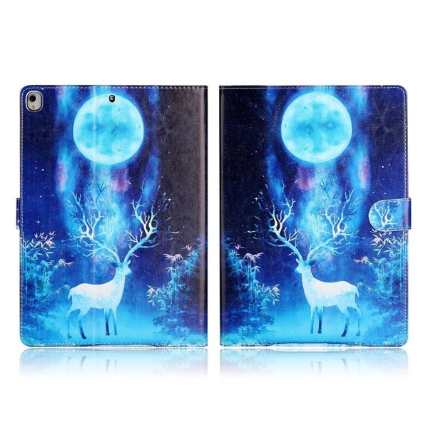Pattern leather case for iPad 10.2 (2019) / Air (2019) - Elk and Blue