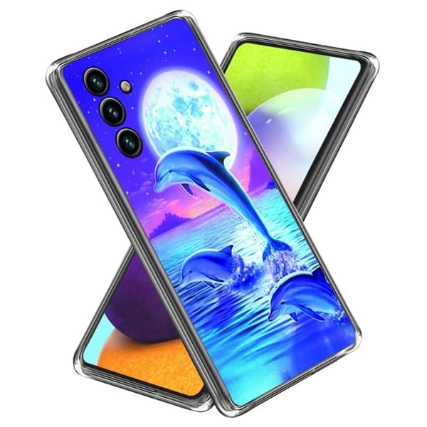 Deco Samsung Galaxy A24 4G Suojakotelo - Dolphins Blue