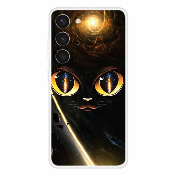 Deco Samsung Galaxy S23 skal - Kattögon Brun