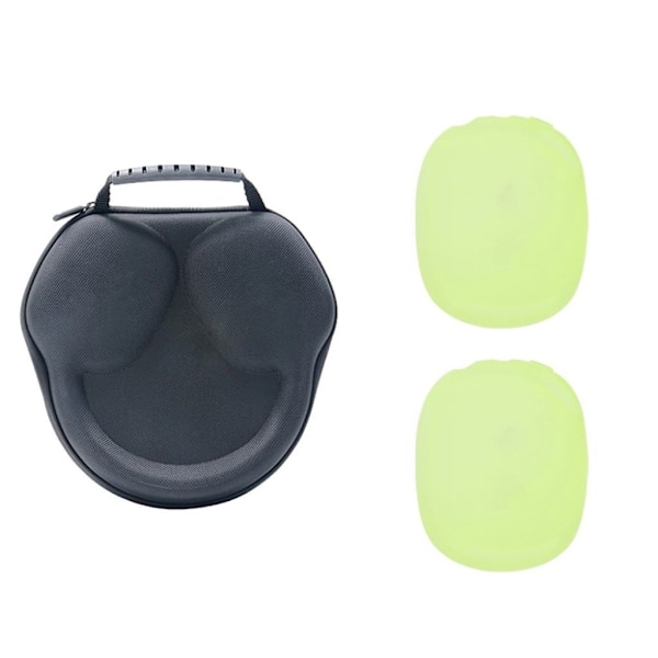 Airpods Max silikonskydd + hylsa - Grön Grön