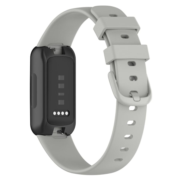Fitbit Inspire 3 silikone-urrem - Rock Grey Størrelse: S Silver grey