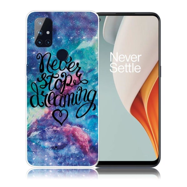 Deco OnePlus Nord N100 case - Never Stop Dreaming Multicolor