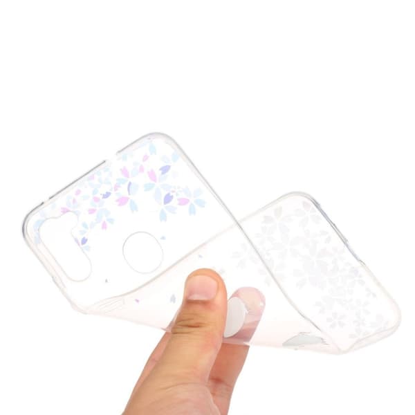 Deco Samsung Galaxy M11 deksel - Sommerfugl og blomst Multicolor