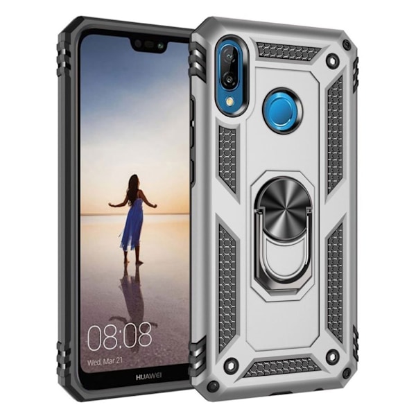 Bofink Combat Huawei P20 Lite skal - Silver/Grå Silvergrå